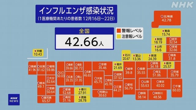 Nhk 보도 자료 인플루엔자 일본 상황 