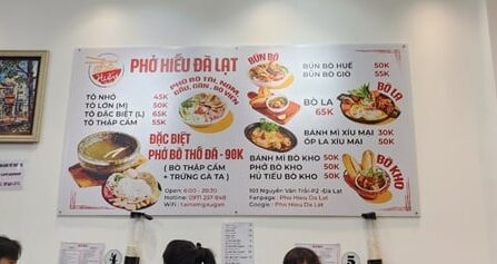 달랏 맛집 퍼히우 Phở Hiếu 베트남 달랏 vietnam dalat